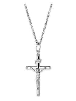 MACY'S Crucifix Pendant Necklace in Sterling Silver