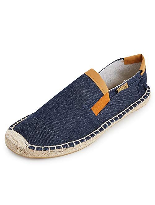 Kentti Men's Classic Slip on Flat Espadrilles