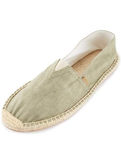 Alexis Leroy Men's Fashion Casual Canvas Slip on Flat Espadrilles