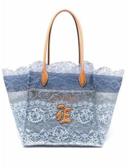 Ermanno Scervino scalloped lace shoulder bag