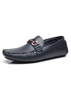 Faranzi Mens Penny Loafers Driving Moccasins Slip on Loafers Lightweight Comfortable Casual Driving Shoes Boat Shoes for Men