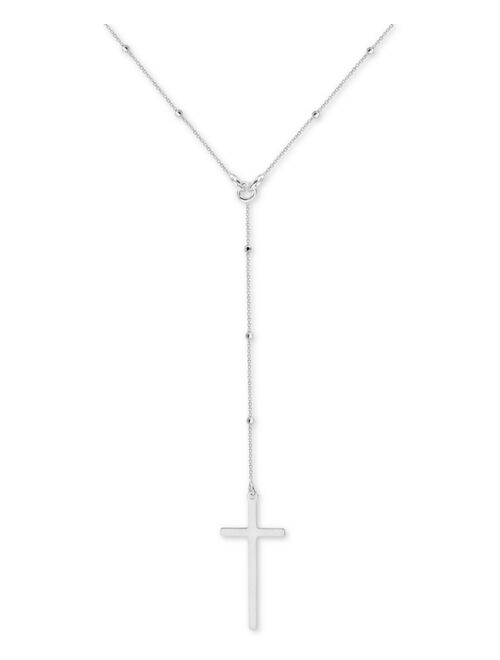 ARGENTO VIVO Cross Lariat Necklace, 17-1/2 + 2" extender