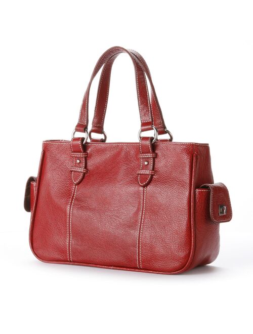 AmeriLeather Sophisticated Leather Shopper