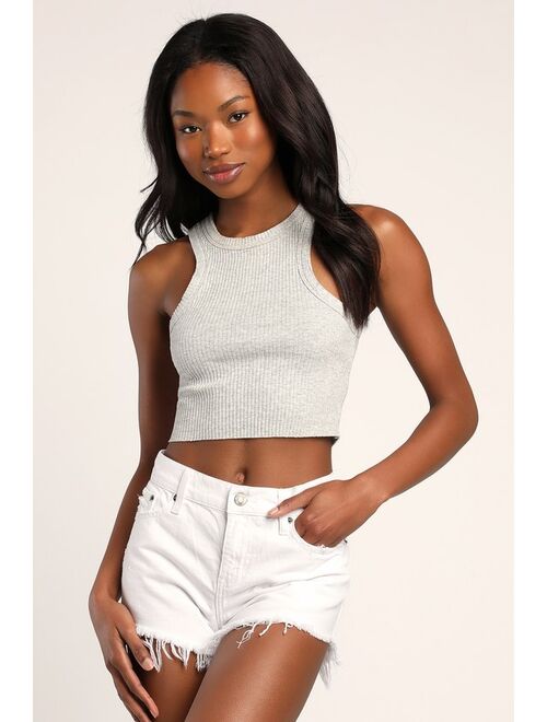 Pistola Gigi White Distressed Cutoff Denim Shorts