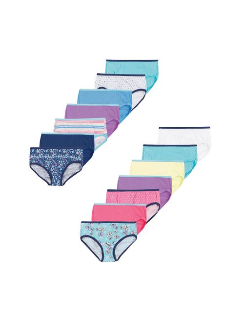 Girls 4-14 Hanes® 14-Pack Cotton Briefs