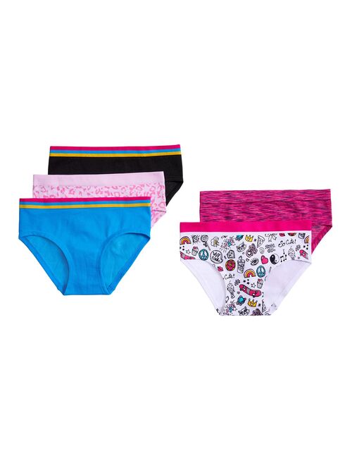 Girls 4-16 SO® 5-Pack Seamless Hipster Panties