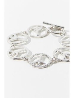 Peace Sign Toggle Bracelet