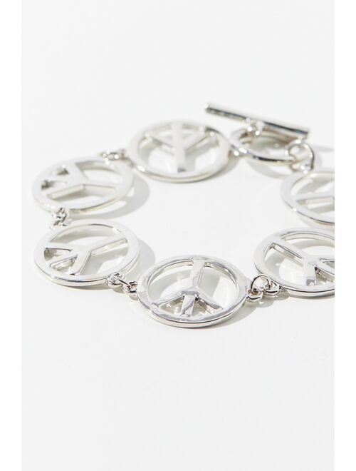 Urban Outfitters Peace Sign Toggle Bracelet