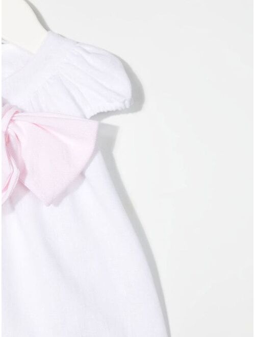 La Stupenderia pleated bow-detail dress