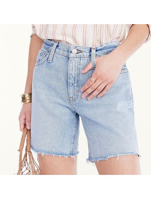 J.Crew Mid-length denim short in Dandelion wash