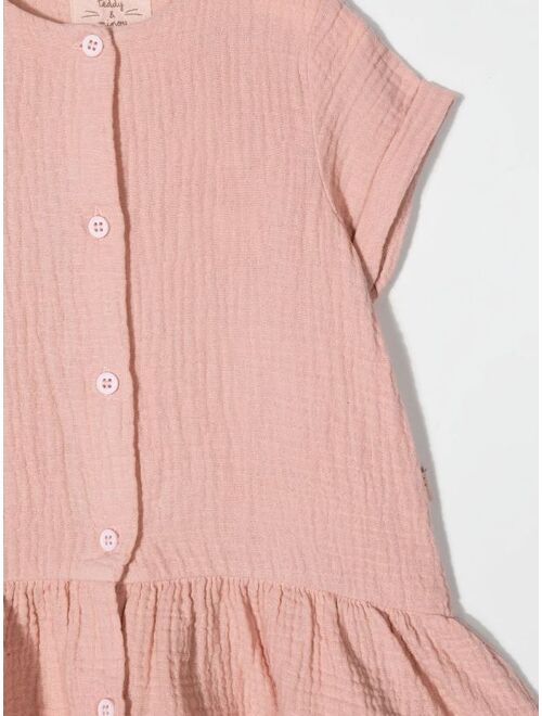 TEDDY & MINOU ruffled-hem detail dress