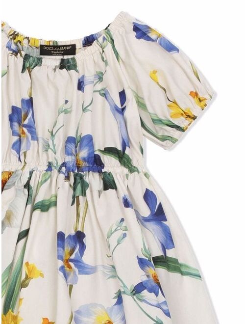 Dolce & Gabbana Kids floral-print cotton sundress