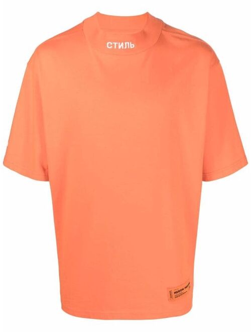 Heron Preston STIL-slogan mock neck T-shirt