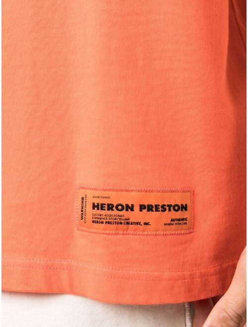 Heron Preston STIL-slogan mock neck T-shirt