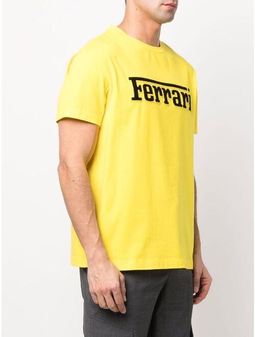 Ferrari logo-print organic cotton T-shirt