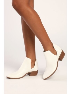 Rager Cognac Nubuck Cutout Ankle Booties