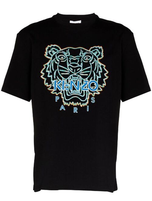 Kenzo Tiger-embroidered cotton T-shirt