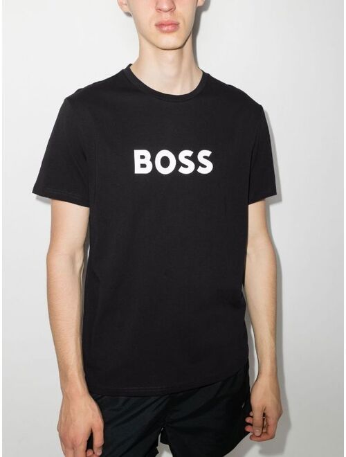 BOSS logo-print cotton T-shirt