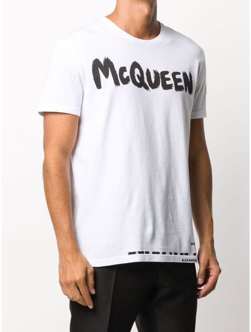 Alexander McQueen logo-print cotton T-shirt