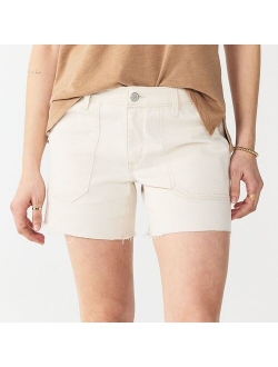 High-Waist 5" Jean Shorts