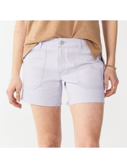 High-Waist 5" Jean Shorts