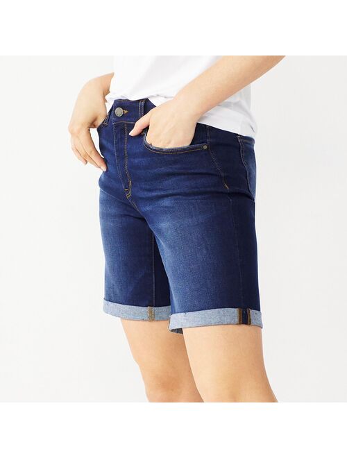 Women's Nine West Slimming Pocket High-Waisted Bermuda Shorts