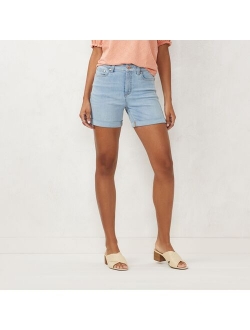 Women's LC Lauren Conrad Cuffed High-Waist Jean Shorts