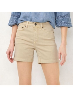 Women's LC Lauren Conrad Cuffed High-Waist Jean Shorts