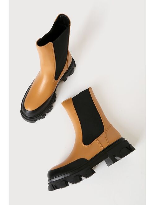 Billini Yuna Desert Platform Slip-On Mid-Calf Boots