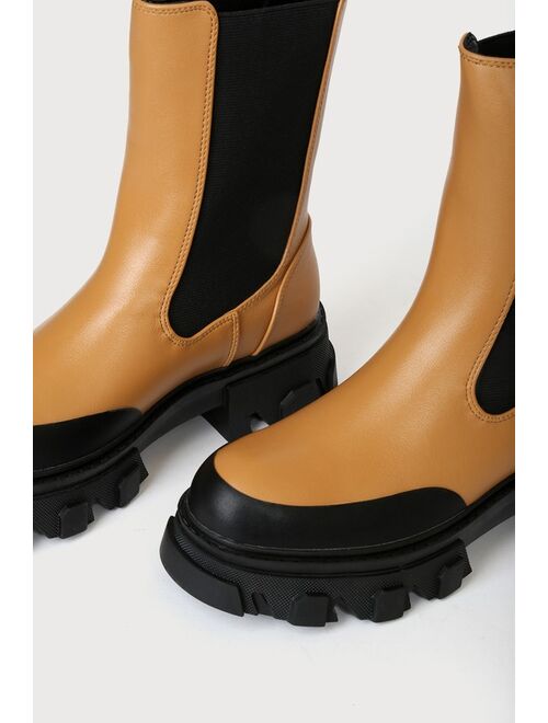 Billini Yuna Desert Platform Slip-On Mid-Calf Boots