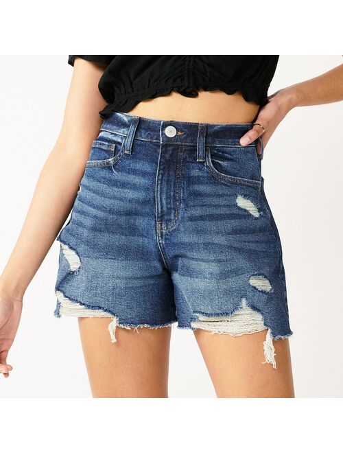 Juniors' SO® Super High Rise '90s Boyfriend Shorts