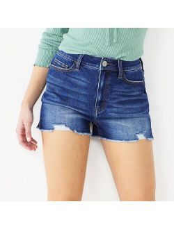 Juniors' SO® Super High Rise Curvy Shortie Shorts