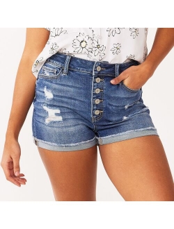 Juniors' SO® Super High Rise Curvy Shortie Shorts