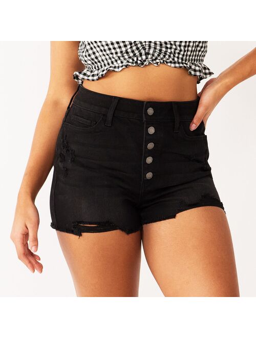 Juniors' SO® Super High Rise Curvy Shortie Shorts