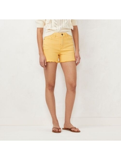 Women's LC Lauren Conrad 3.5" Cutoff High-Waisted Denim Shorts