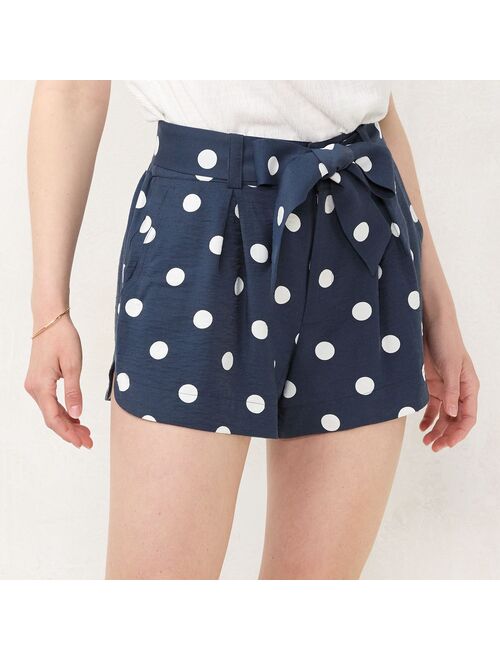 Little Co. by Lauren Conrad Women's LC Lauren Conrad Print Tie-Waist Shorts