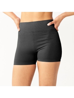 Juniors' SO® Seamless Shortie Biker Shorts