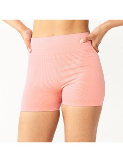 Juniors' SO® Seamless Shortie Biker Shorts