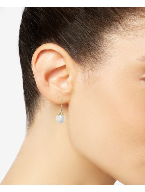 MACY'S Cultured Freshwater Pearl Drop Earrings in 14K Yellow Gold (Also Available in 14k White Gold and 14k Rose Gold)