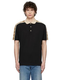 Black Interlocking G Polo