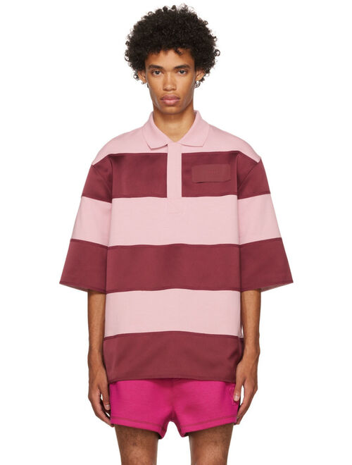 AMI Alexandre Mattiussi Pink Organic Cotton Polo