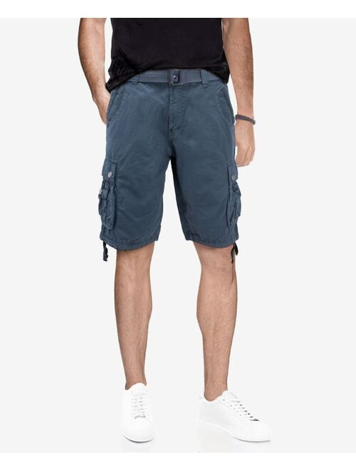 X-Ray Men's Belted Multi Pocket Cargo Shorts