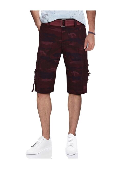 X-Ray Men's Belted D-Ring Cargo Shorts