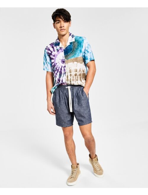 Sun + Stone Men's Charlie Linen Pull-On Shorts, Created for Macy's