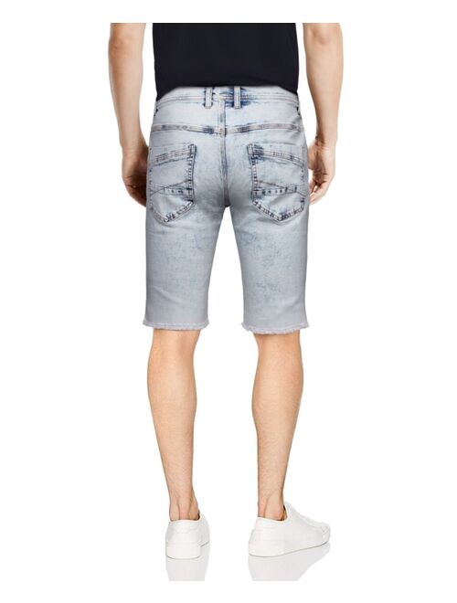 X-Ray Men's Rip and Repair Denim Shorts