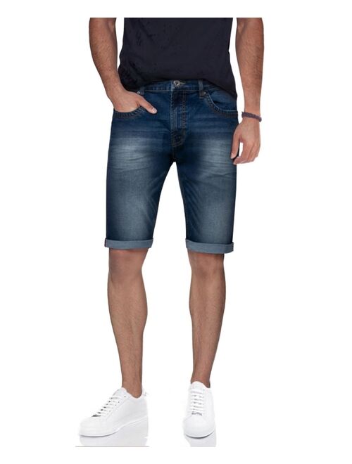 X-Ray Men's Cultura Roll Up Denim Shorts