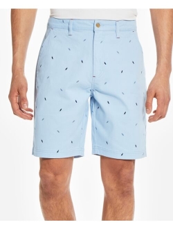 Men's Stretch Twill Printed Flat Front Shorts