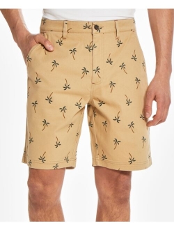 Men's Stretch Twill Printed Flat Front Shorts