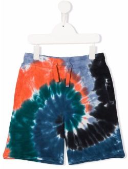 Kids tie dye print shorts