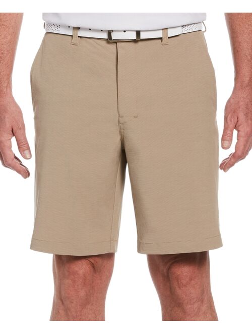 PGA TOUR Men's Performance Stretch Flat Front Horizontal Textured Golf Shorts